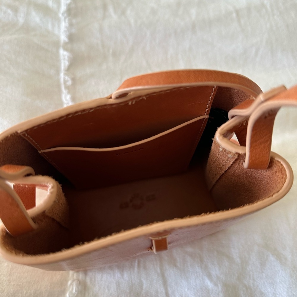KARA NANO‎ BROWN LEATHER CROSSBODY MINI BAG - Picture 4 of 8